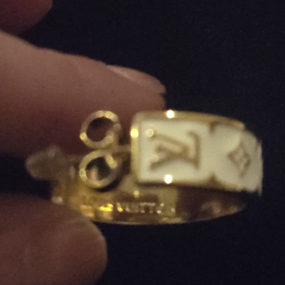 Gold and White Designer Earrings - Picture 10 of 13